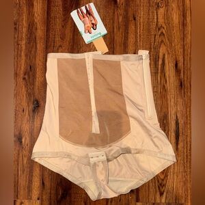 2x POSTPARTUM Bellefit Nude Shapewear Bodysuit - Light Beige